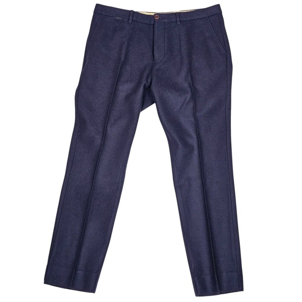 Scotch & Soda Stuart Wool Dress Pants - Men's 38x31 - Navy